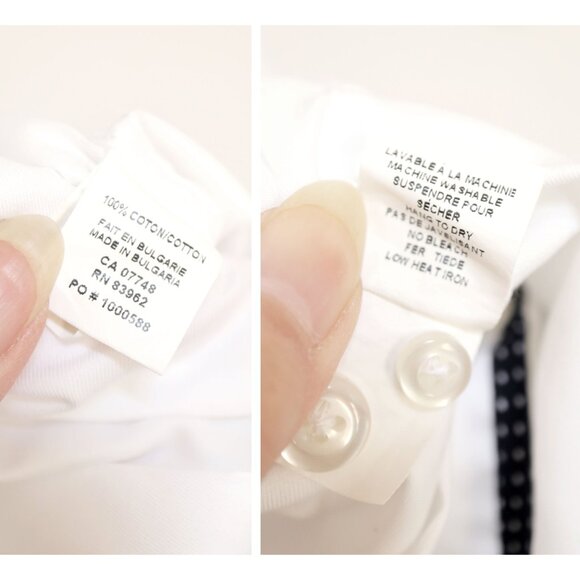 Men's Size Medium Formal White Dress Shirt by Harry Rosen - Picture 5 of 8